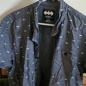 Batman short sleeve button down